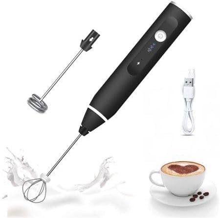 Electric Milk Frother Handheld Electric Usb Charging Egg Beater Milk Frother Drink Mixer For Coffee
