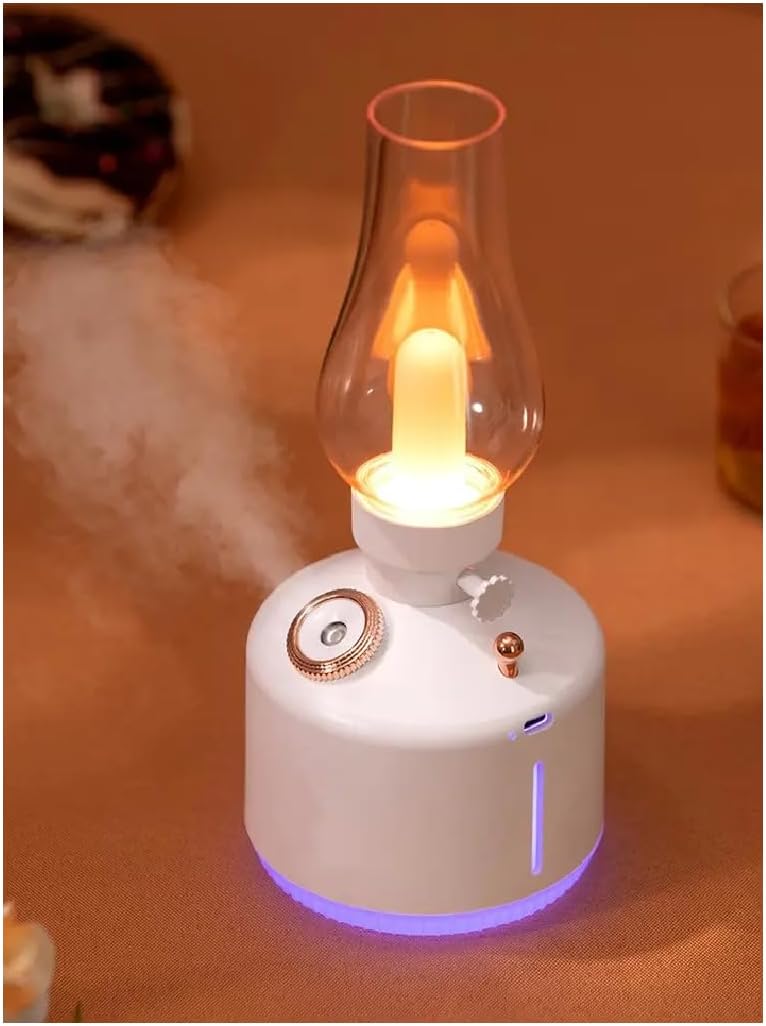 Retro Air Humidifier Vintage Lamp Night Light Nano Mist Sprayer