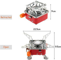 Portable Camping Gas Stove - Lightweight Backpack Butane Burner - 2800W High Power with Convenient Piezo Ignition, Foldable - for Hiking Outdoor
