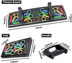 9 in 1 Push Up Bars Stand Board with Strong Grip Handle for Chest Press, Gym & Home Exercise, Strength Training, Dips/Push Up Stand for Men & Women