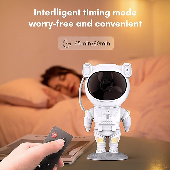 Astronaut Star Projector Night Lights, Kids Room Decor Aesthetic,Astronaut Nebula Galaxy Projector Night Light,Remote Control Timing and 360°Rotation Magnetic Head,Lights for Bedroom,Gaming Room Decor