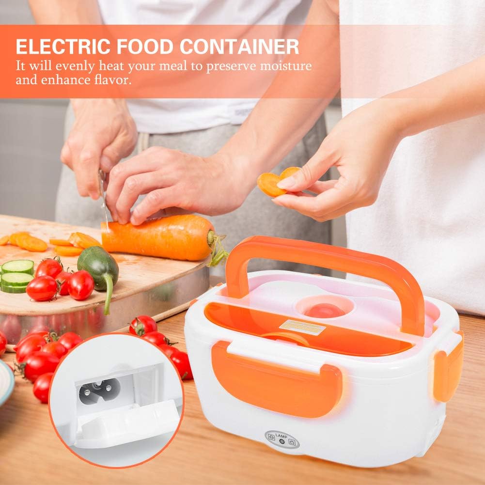 Electric Heating Lunch Box, Non Toxic and Healthy Food Heater Box, Portable Heating Bento Box for Home Office