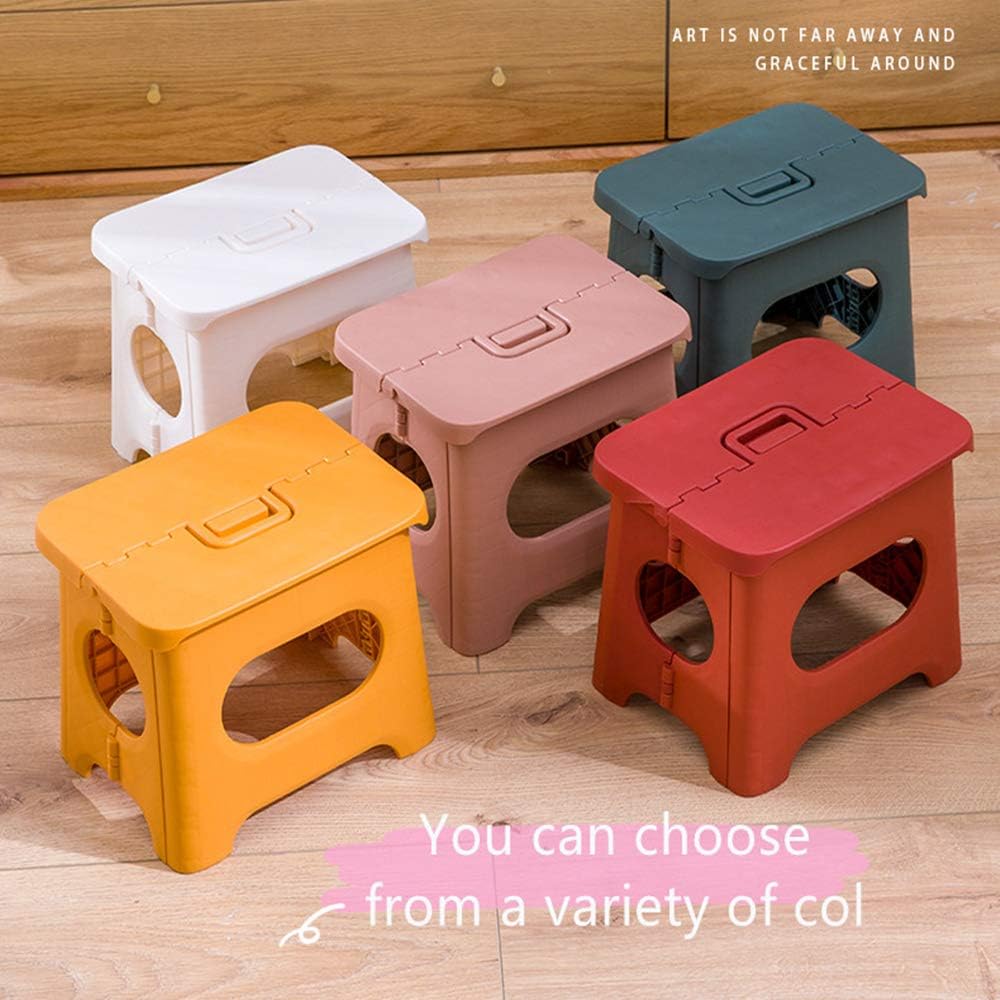Kids' Step Stools,Folding Step Stool with Handle,Portable Collapsible Small Plastic Foot Stool for Kids and Adults