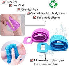 Silicone Soft Cleaning Body | Bath Brush With Shampoo Dispenser, Bath Brush Washer For Dead Skin Removal Gentle Massage Exfoliation For Kids Men And Women