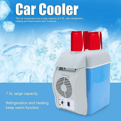 Mini Fridge, 12V Cooler and Warmer Refrigerator, 7.5 Liter Portable Personal Fridge for Skincare, Cosmetics, Beverage, Food, Home, Dorm, Office, Car Travel, with Charger