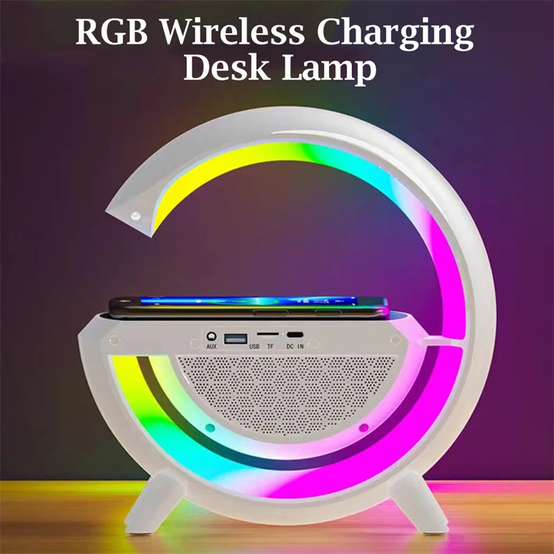 Wireless Charger LED Night Light RGB Atmosphere Lamp