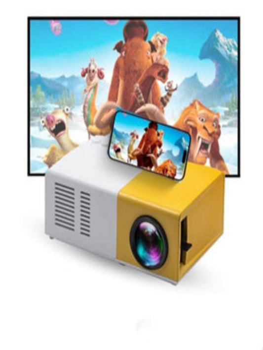 Mini Portable High Resolution LED Projector (600 Lumens Video 1080P)