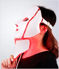 Led Facial Light Therapy Skin Care Mask, 7 Colors Treatments Light for Acne to Glowing Face