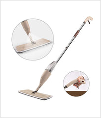 360 Rotatable Spray Mop with Refillable Spray Bottle & Microfiber Pads