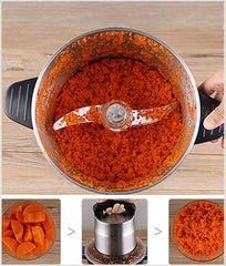 6L Stainless Steel Food Chopper/Grinder for Meat, Vegetables, Fruits and Nuts