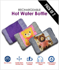 Electric Hot Water Bag Rechargeable Heating Pad Pillow for Neck Massage Muscle Pain
