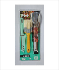 BBQ KIT SET (ALL IN ONE), Includes Grill, Coals, Skewers, Lighter, Fan & BBQ Tool Set. Best For Party, Picnic & Desert Safari